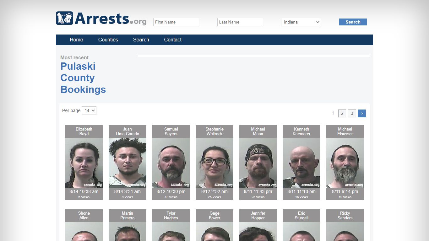 Pulaski County Arrests and Inmate Search